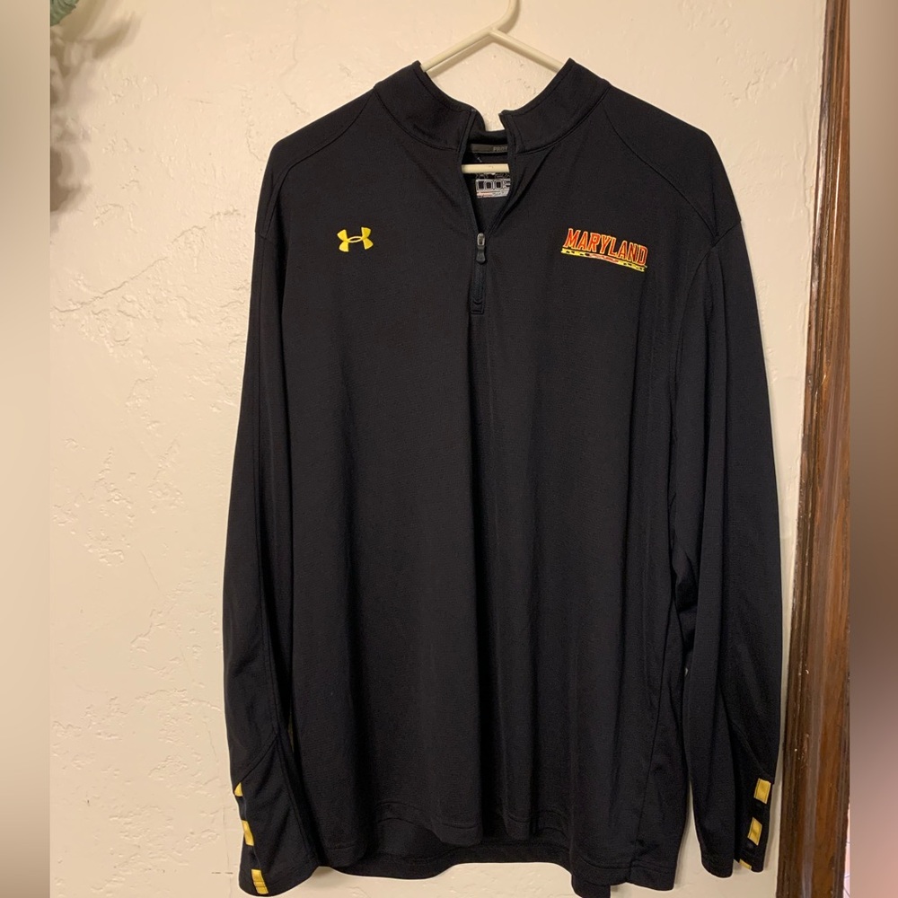 Under Armour University of Maryland Quarter Zip Pullover Size Men’s 2XL